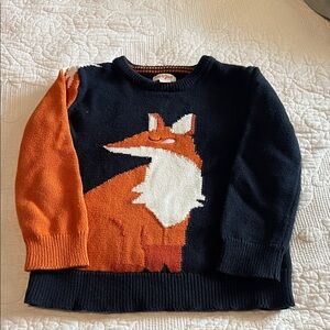 Cat & Jack Navy Sweater with Orange Trim
